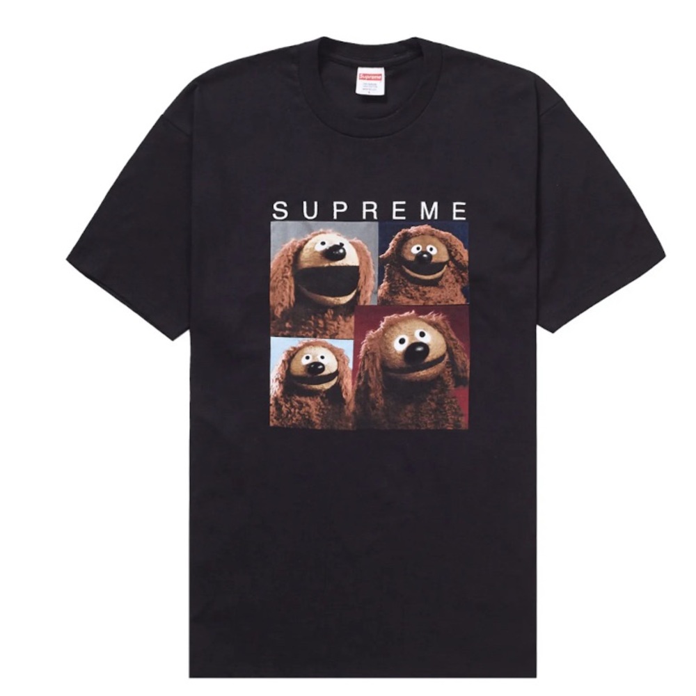 Supreme Rolwf Muppets Tee - Black, Large, Worn